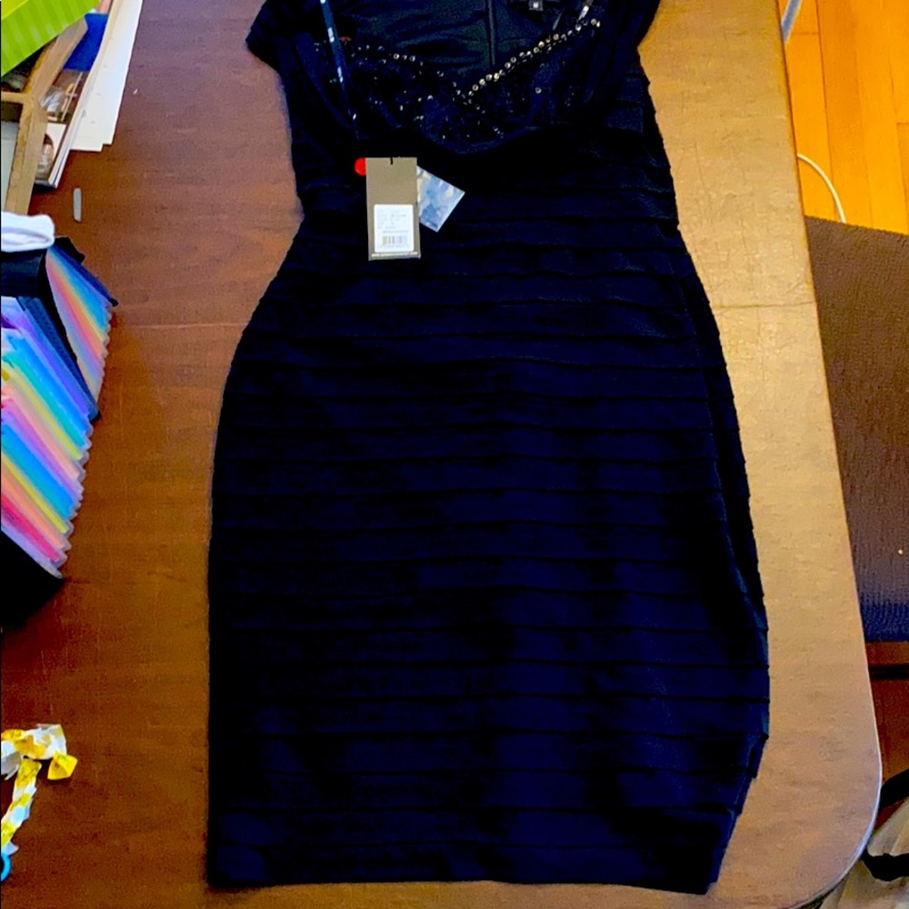 Tadashi collection black dress